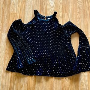HOLLISTER Black ivory polka dot  size Xs